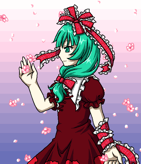 桃の花に見えない CG