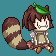 ドット絵マミゾウさん CG