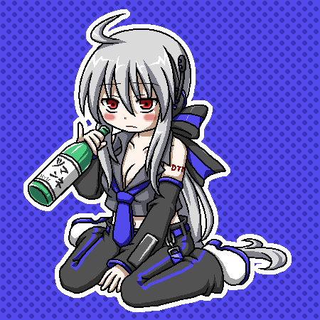 小指立ち CG